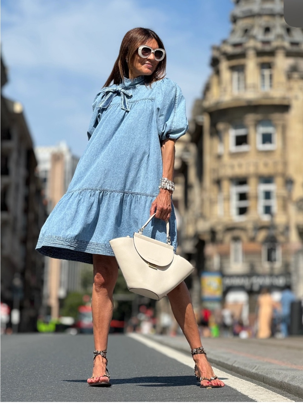 The Bella dress 🌹Light Blue Off-Shoulder Women’s 🌹 Denim Dress
